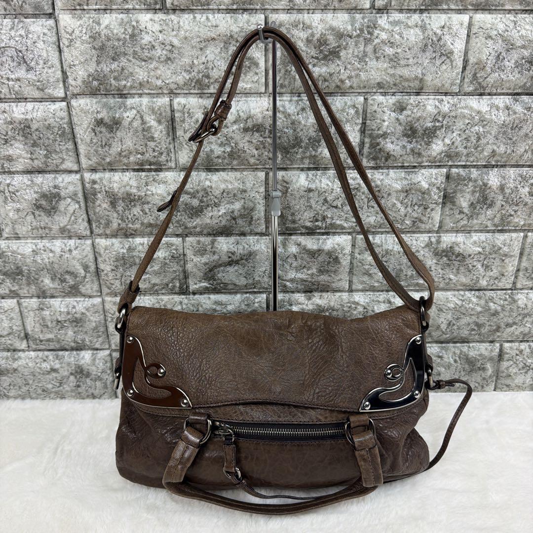 バッグ 00s miumiu leather shoulder bag Arcadie
