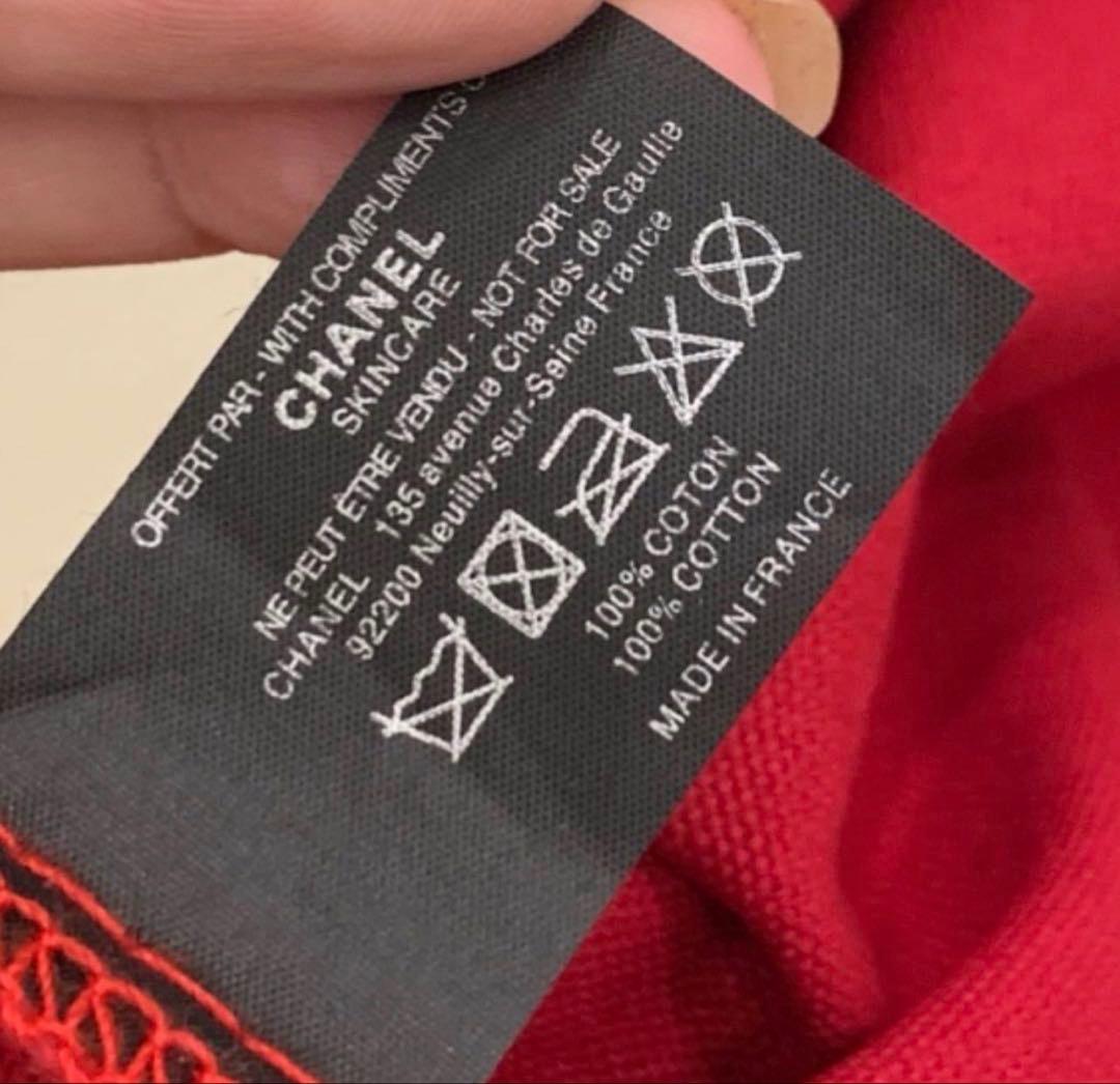 未使用 CHANEL ノベルティ 大容量 レッド トートバッグ