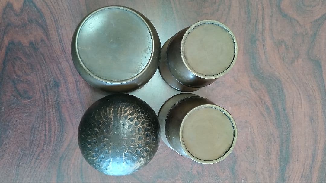 ブロンズ製骨董仏具12点セット