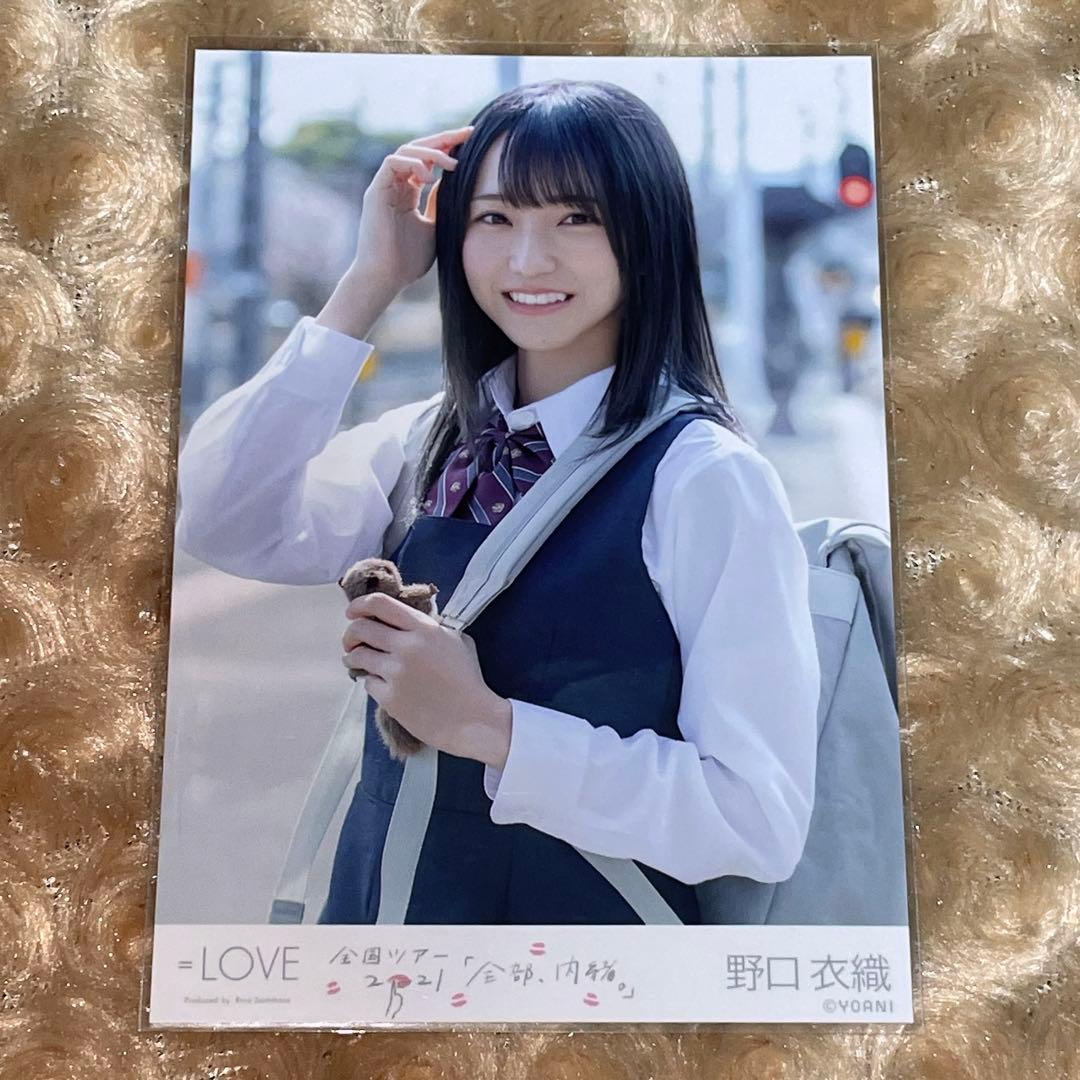 =LOVE イコラブ 生写真 コンプリート 直筆 野口衣織 桜の咲く音がした