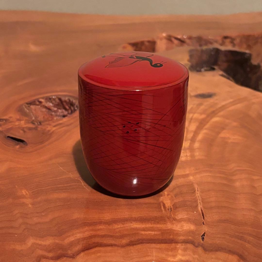 塗師 哲山造 曙棗 蒔絵 茶道具 共箱