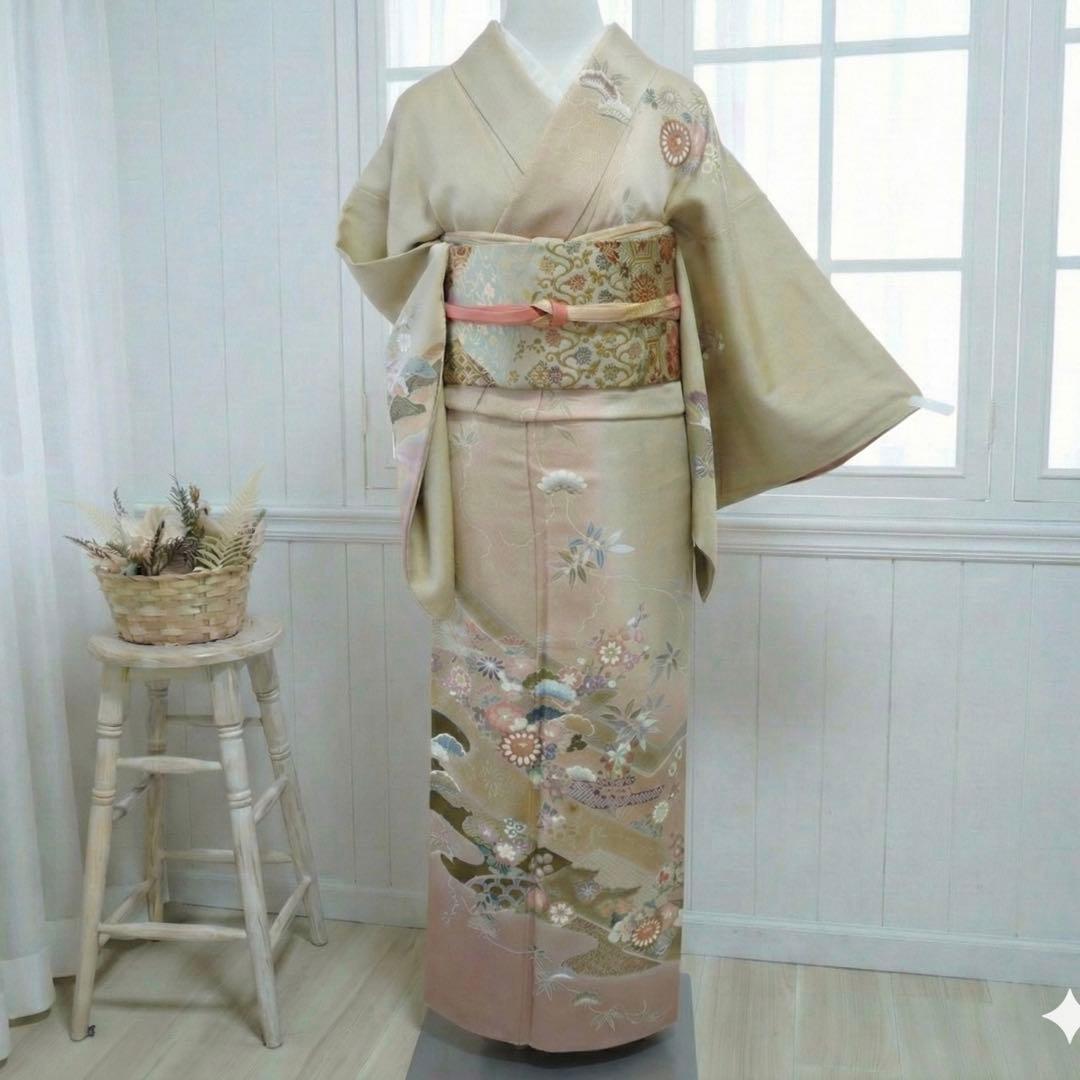 訪問着 フルセットa424i 七五三　入学式　お宮参り　結婚式　一つ紋