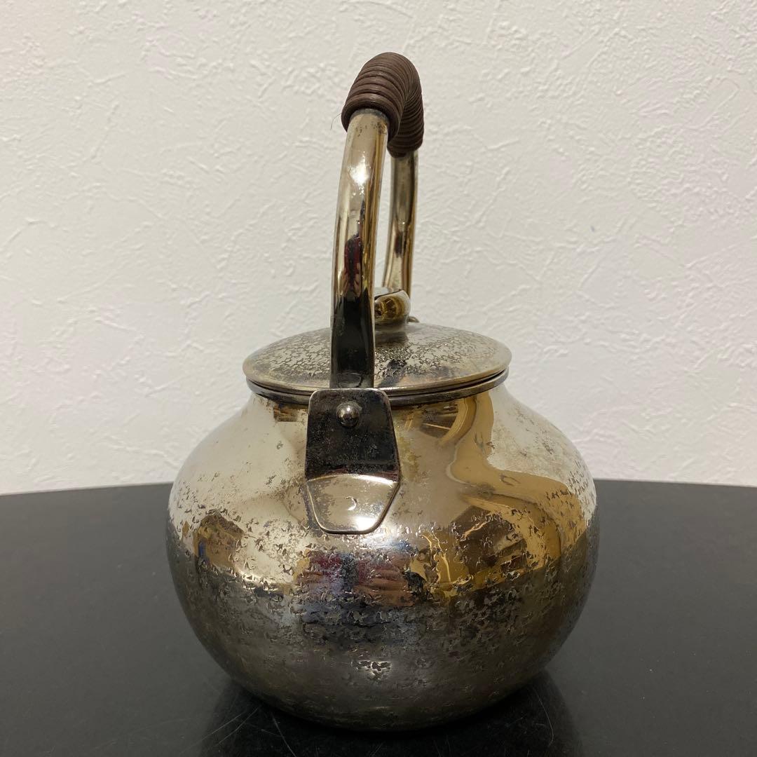 煎茶道具 燻銀 銅瓶 湯沸 急須