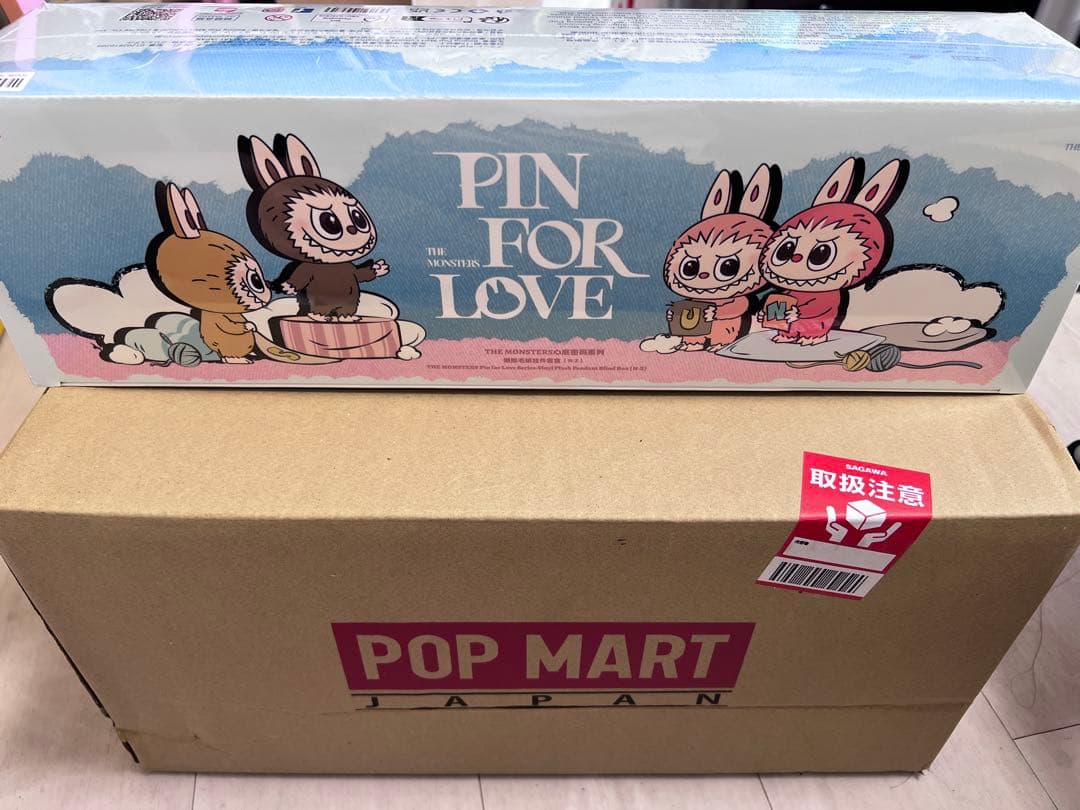 PIN FOR LOVE ぬいぐるみ　ラブブ　ポップマート　ボックス　新品未開封