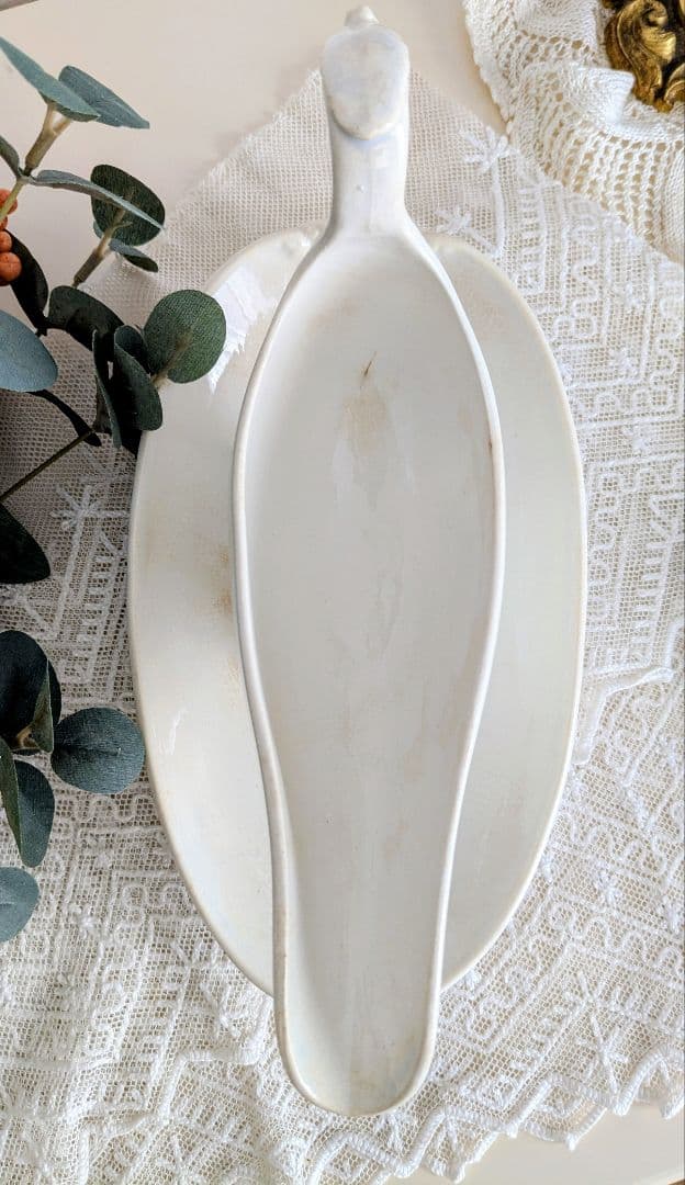 サルクミンヌ窯 白いソーシエール フランス アンティーク