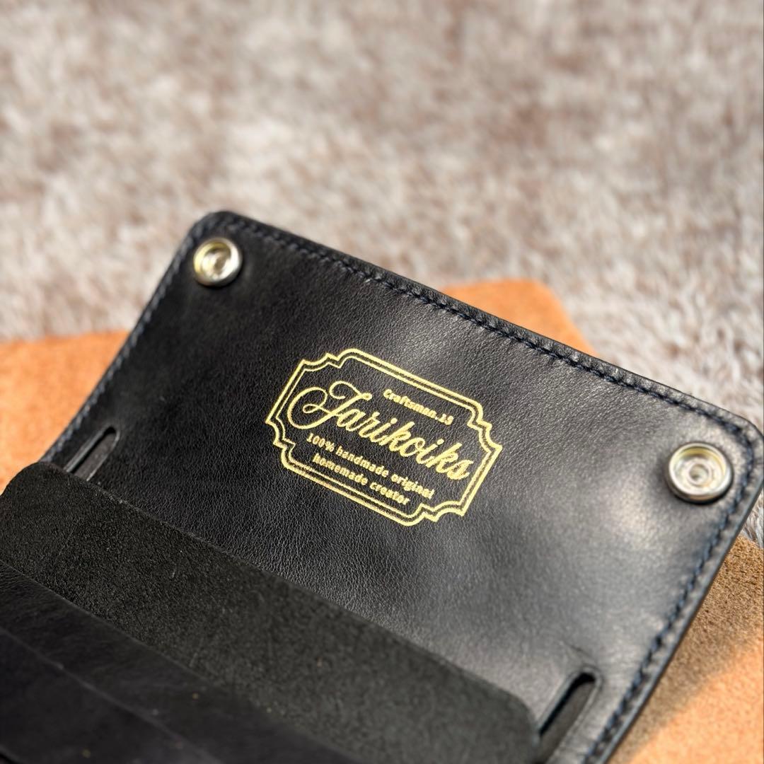 ◎スムース革シャグポーチ.柔らかい二つ折り◎