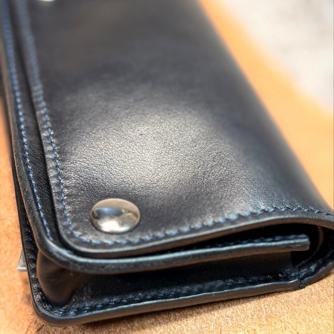 ◎スムース革シャグポーチ.柔らかい二つ折り◎