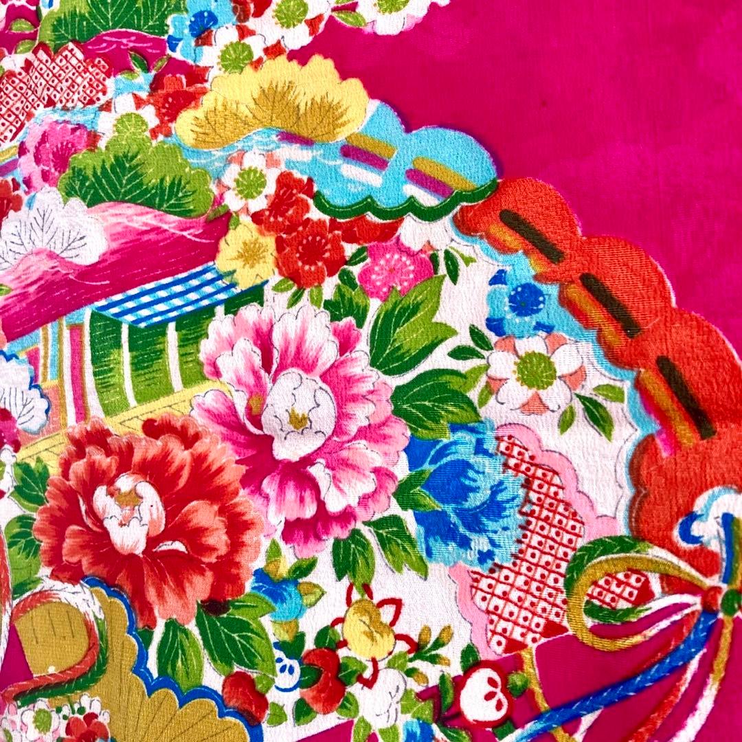 アンティーク3歳 女の子 子供着物 七五三 アンティーク着物 NO2