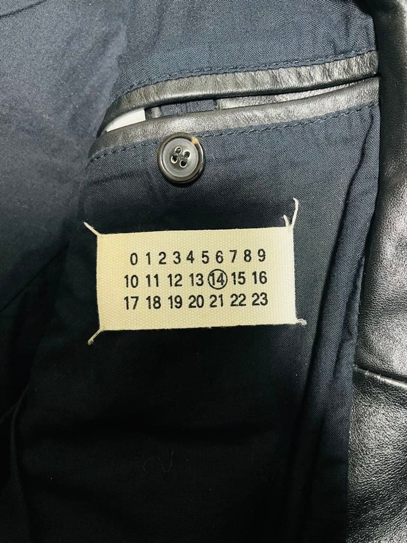 Maison Margiela メゾンマルジェラ 八の字 ライダース 44 牛革