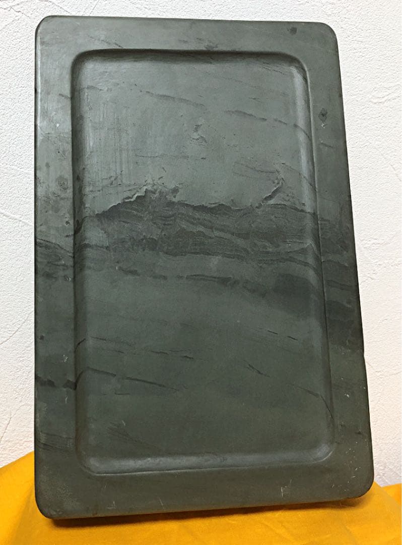 【古硯】緑端渓硯 乾隆五十三年(1788) 仲春月 小山一桂 刻名