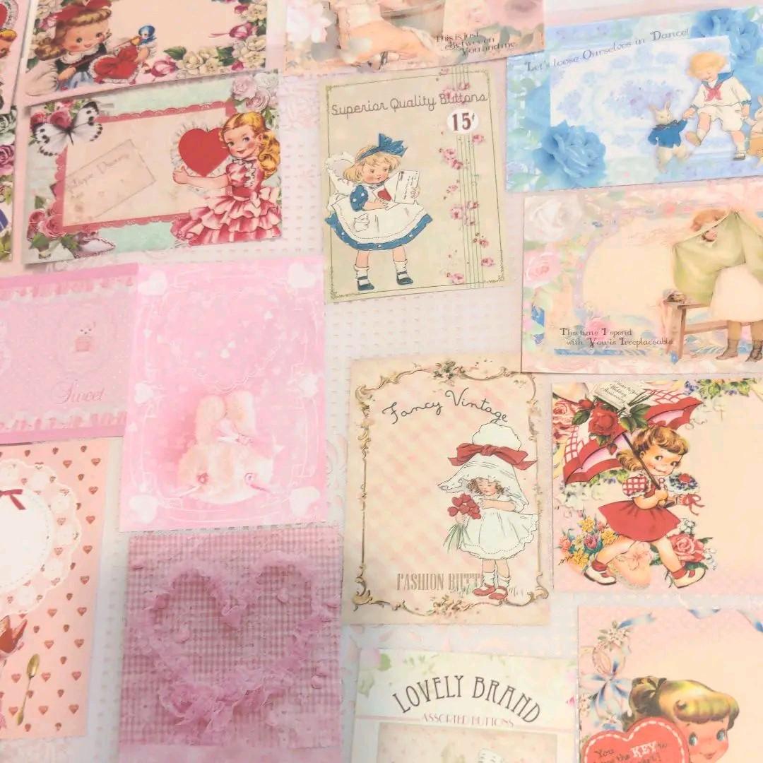 いちごページ♥ガールメモ♥新作ガーリーレトロガール♥可愛いバラメモ♯657