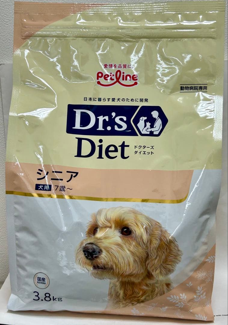哲さん用 ドクターズDr's Diet シニア犬用ドライフード 3.8kg 5袋