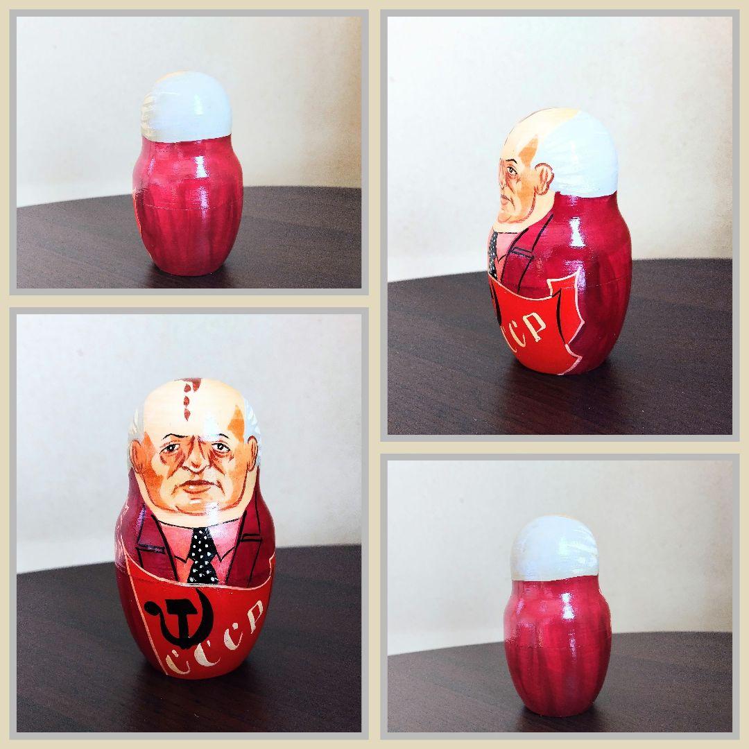 【民芸品】マトリョーシカ　ロシア人形　歴代大統領　民芸品（★美品★）