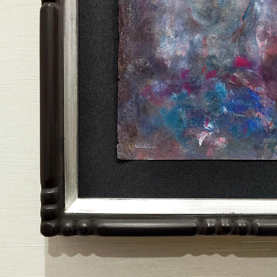 内野隆文　肖像　絵画　人物画　アクリル　現代アート　作品　美術　額縁