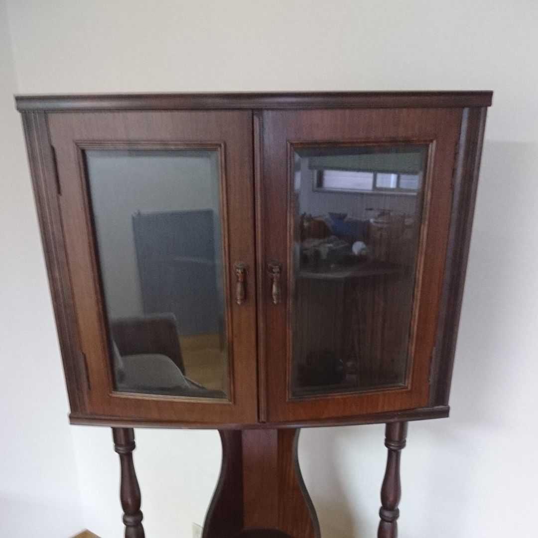 古家具　飾り棚　リビング棚　唐木　紫檀