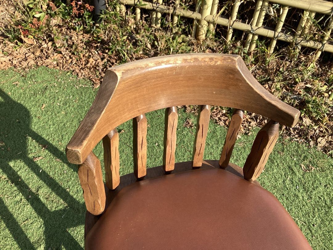 [さのちゃん] ビンテージ木製スツール カウンターチェア