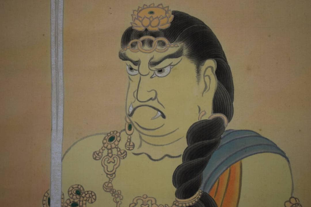 不詳/作者不詳/不動明王図/布袋屋掛軸HJ-392