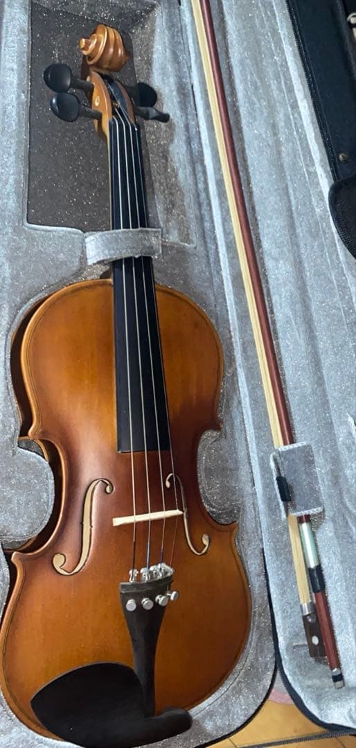 練習用 DVD付きバイオリンセット 艶なしアンティーク仕上げ フルサイズ4/4