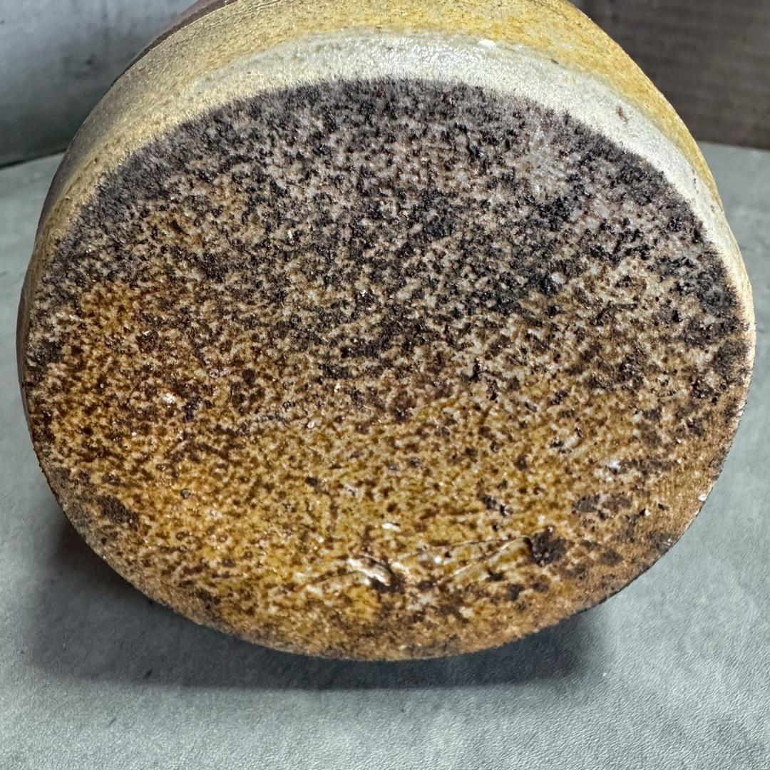 備前焼 花入 松本勝哉 作 家作 一輪挿し 花瓶 共箱 共布付き