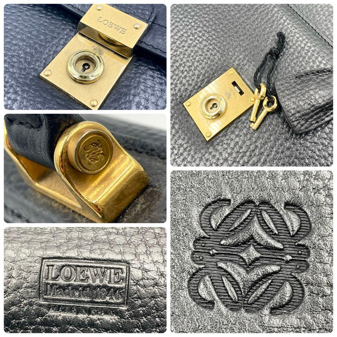 【極美品】LOEWE ロエベ アナグラム ビジネスバッグ ブリーフケース 通勤