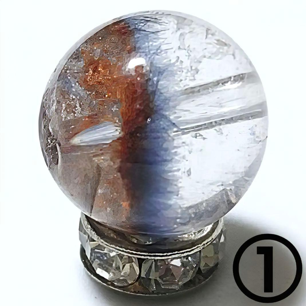 ★(祖師谷くん！)リッチデュモルチェライトinクォーツ12.3ミリビーズ①