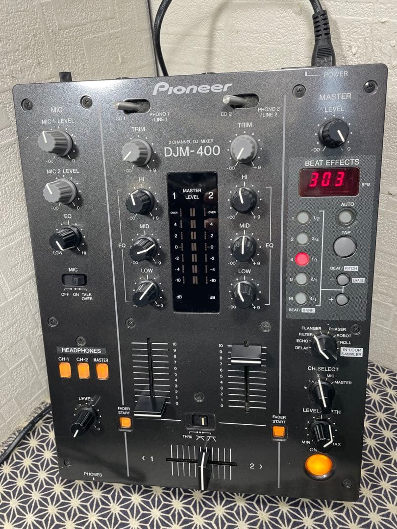 pioneer dj パイオニア　DJM-400 フェーダー内部メンテナンス
