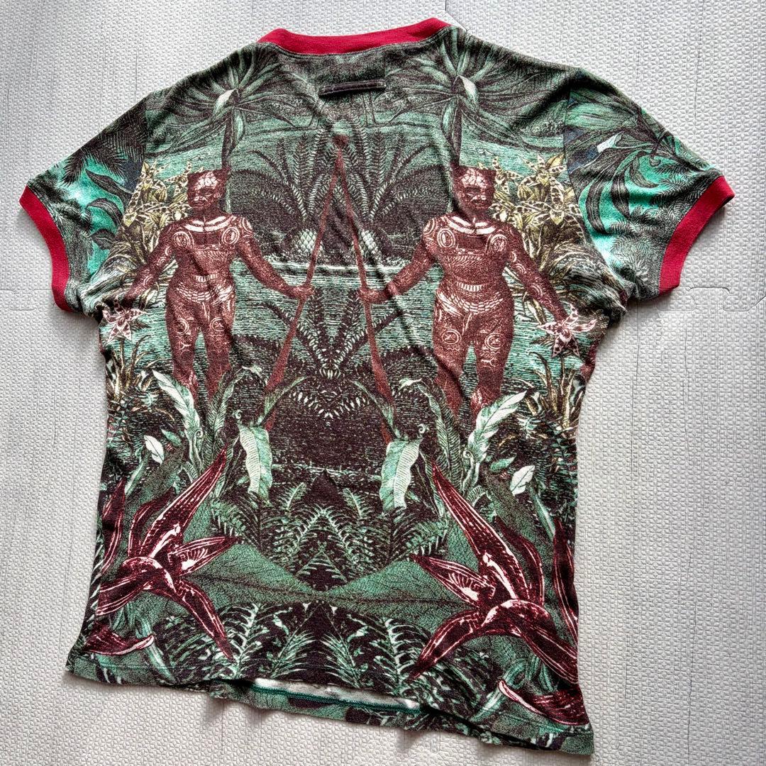 Jean Paul GAULTIER 総柄Tシャツ 48 日本製 アーカイブ