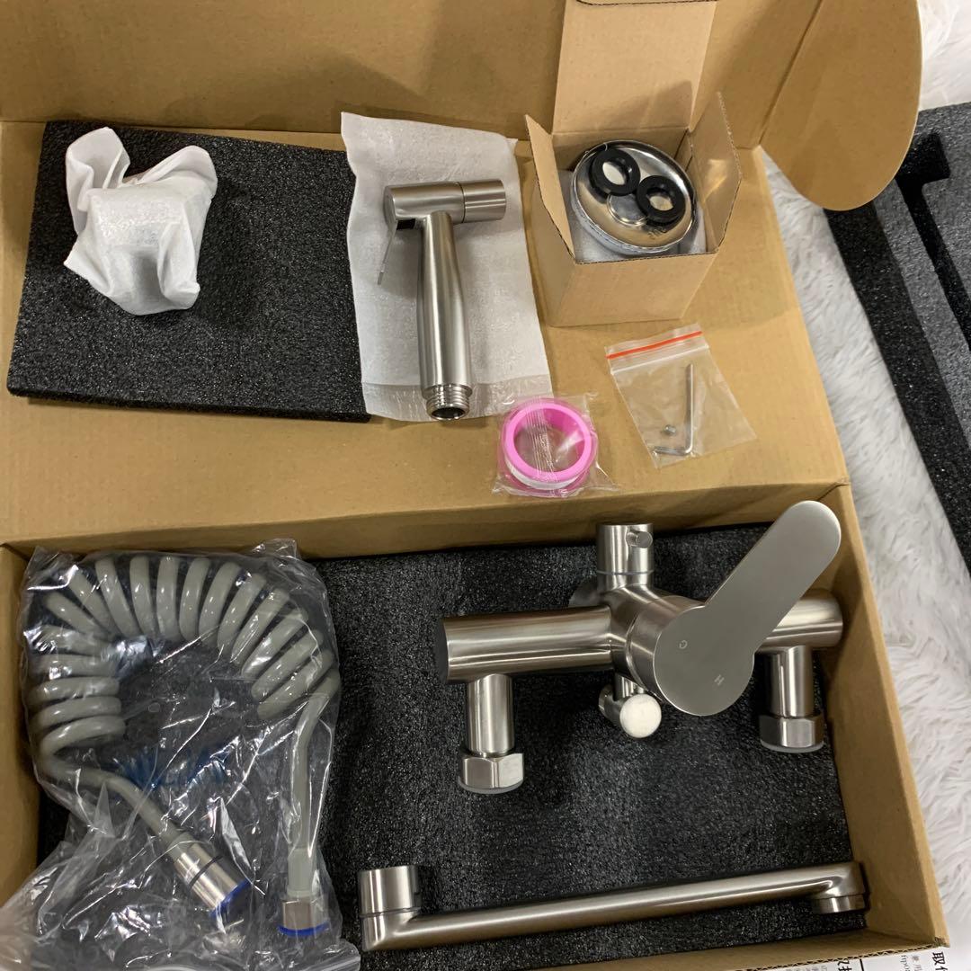 混合栓 シャワー 浴室水栓 Hefo 浴室用水栓 セット　シングルレバー