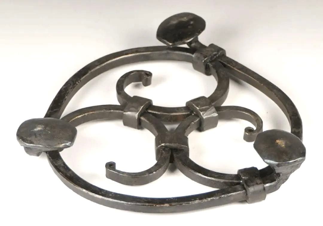 【犬釘のトリベット 】鍋敷 犬釘の鍋敷き 鉄道ファン 鉄道グッズ アイアンワーク