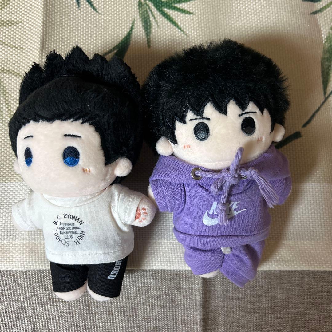 【2体セット】スラムダンク 10cm ぬいぐるみ 仙道彰 流川楓