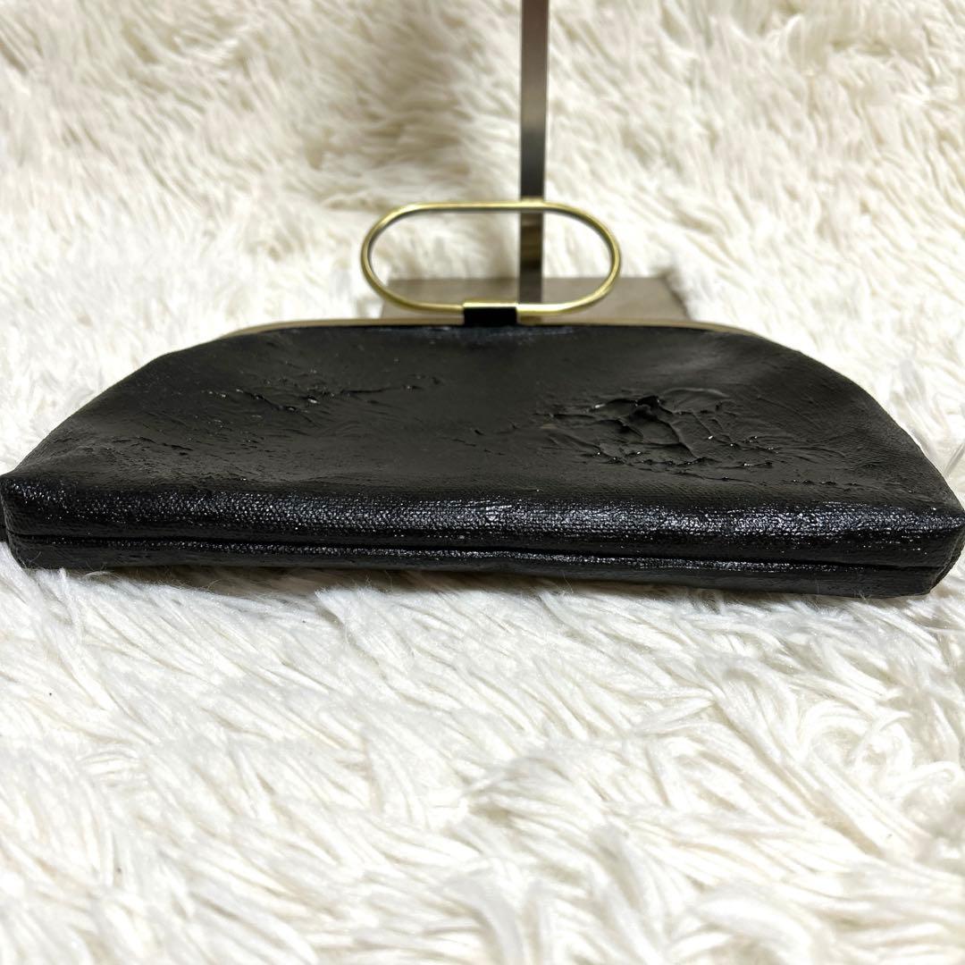 【fucica フシカ】がま口　GAMA KUROBENI 黒