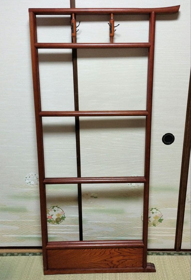 【ハイジ】衣桁 着物掛け 洋服掛け ハンガーラック 木製 折り畳み レトロ