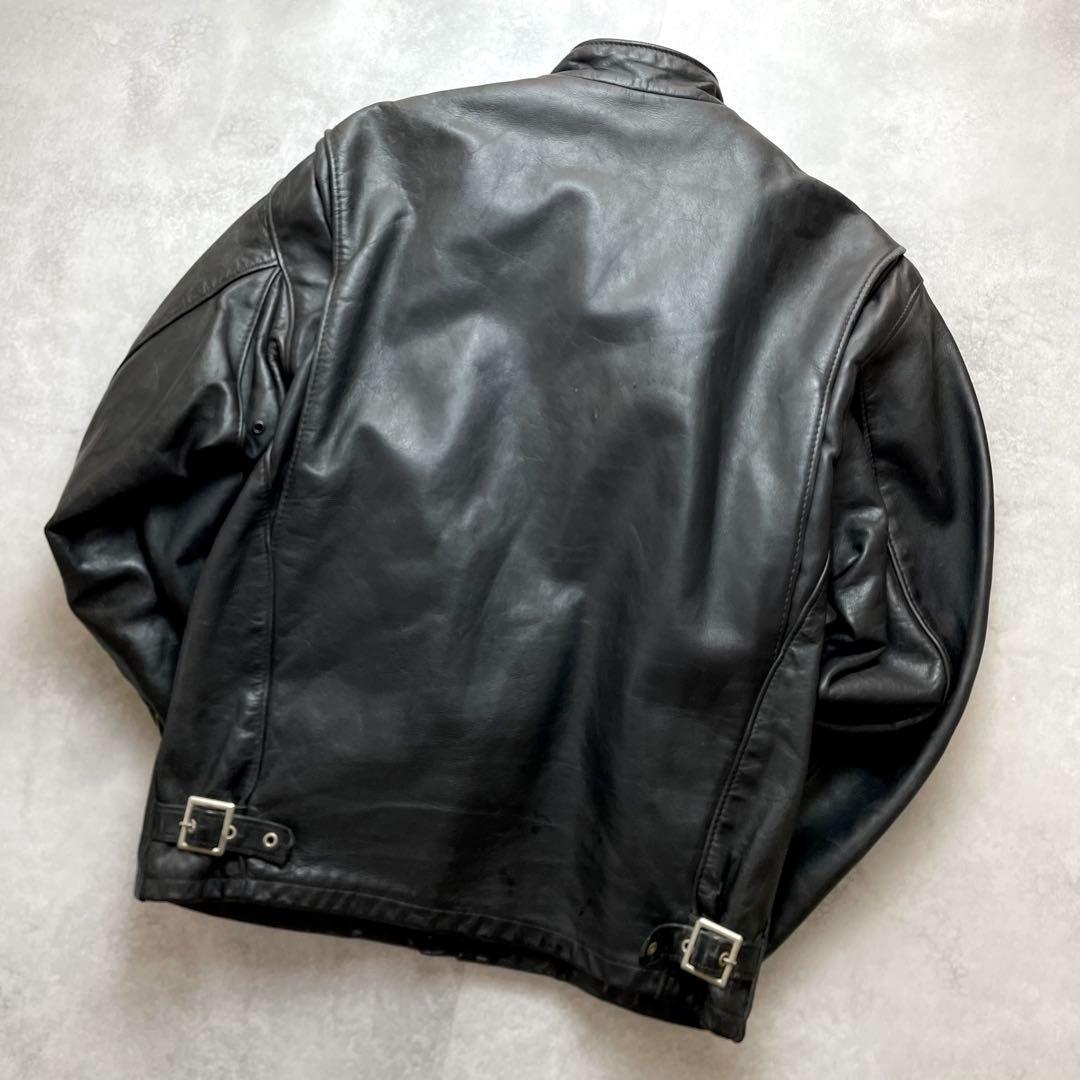希少141モデル SCHOTT シングルライダースボアライナー付き 38 黒