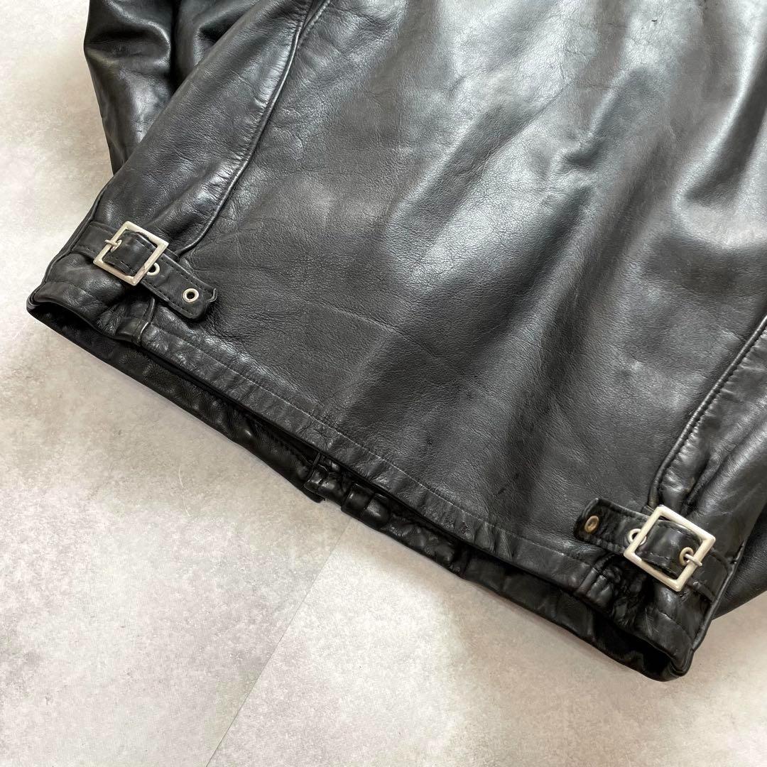 希少141モデル SCHOTT シングルライダースボアライナー付き 38 黒