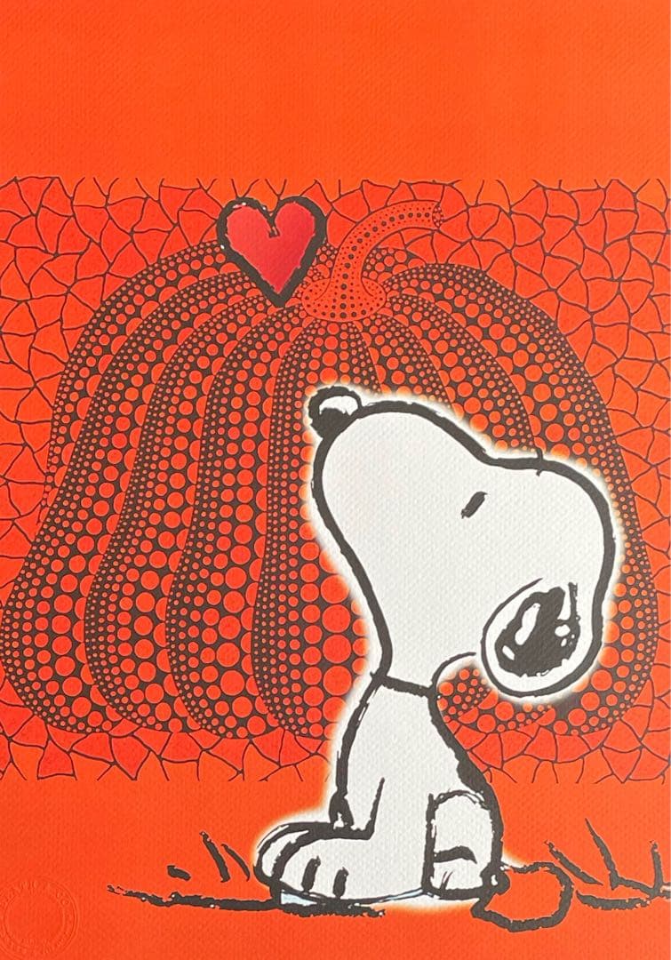 額付き/DEATH NYC/アートポスター/スヌーピー /SNOOPY/かぼちゃ