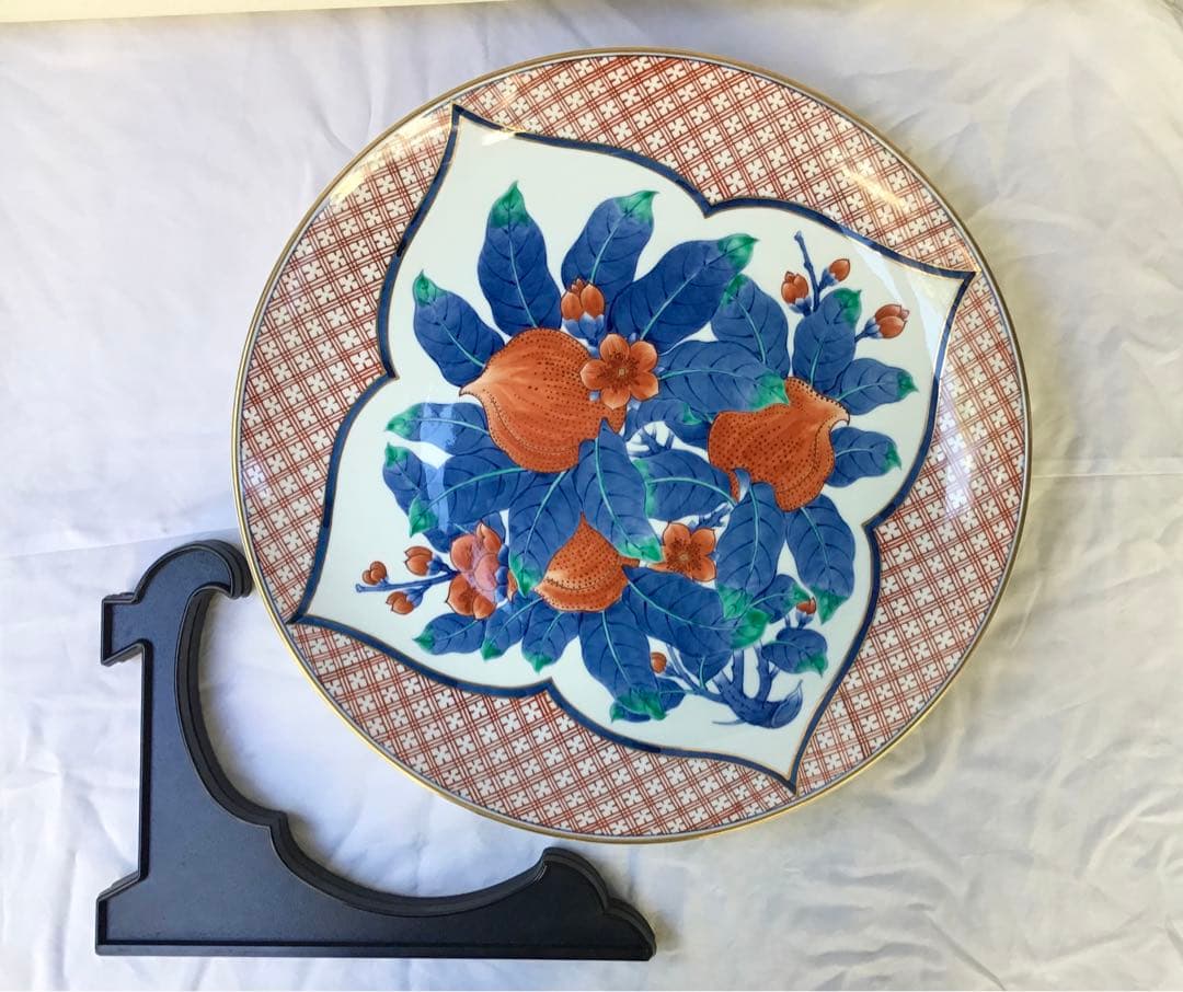 桃文様大皿(飾皿) 46cm