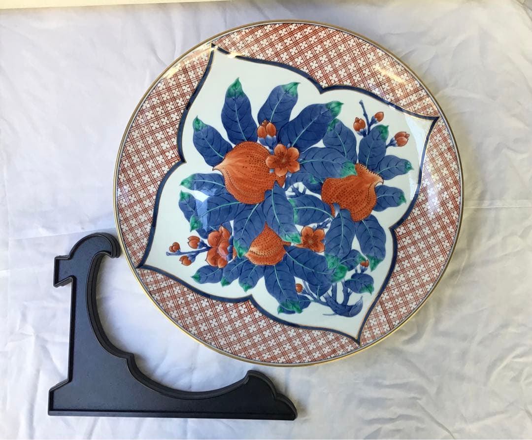 桃文様大皿(飾皿) 46cm