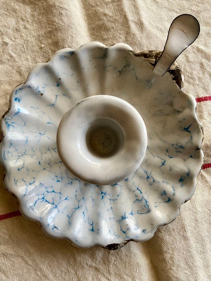 フランスアンティーク　キャンドルホルダー　キャンドルスタンド　ホーロー　エナメル