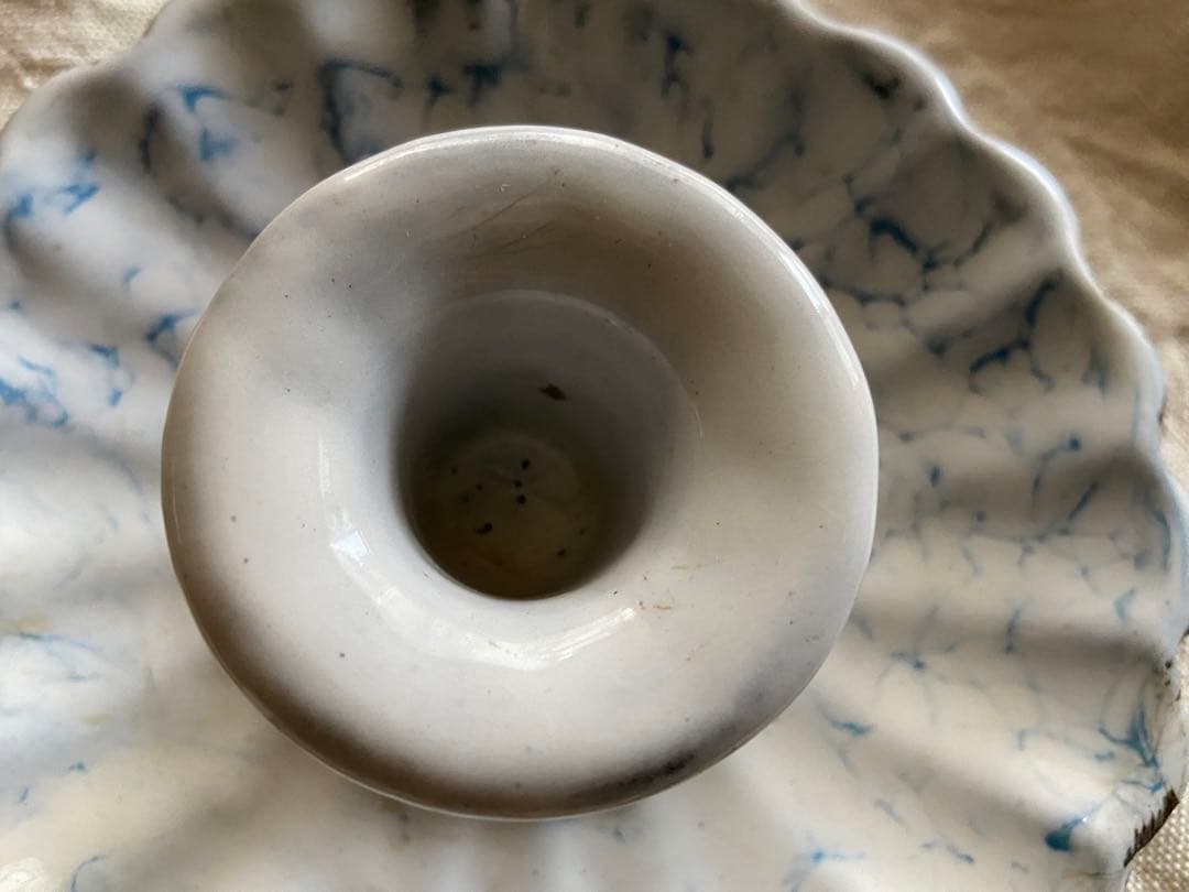 フランスアンティーク　キャンドルホルダー　キャンドルスタンド　ホーロー　エナメル