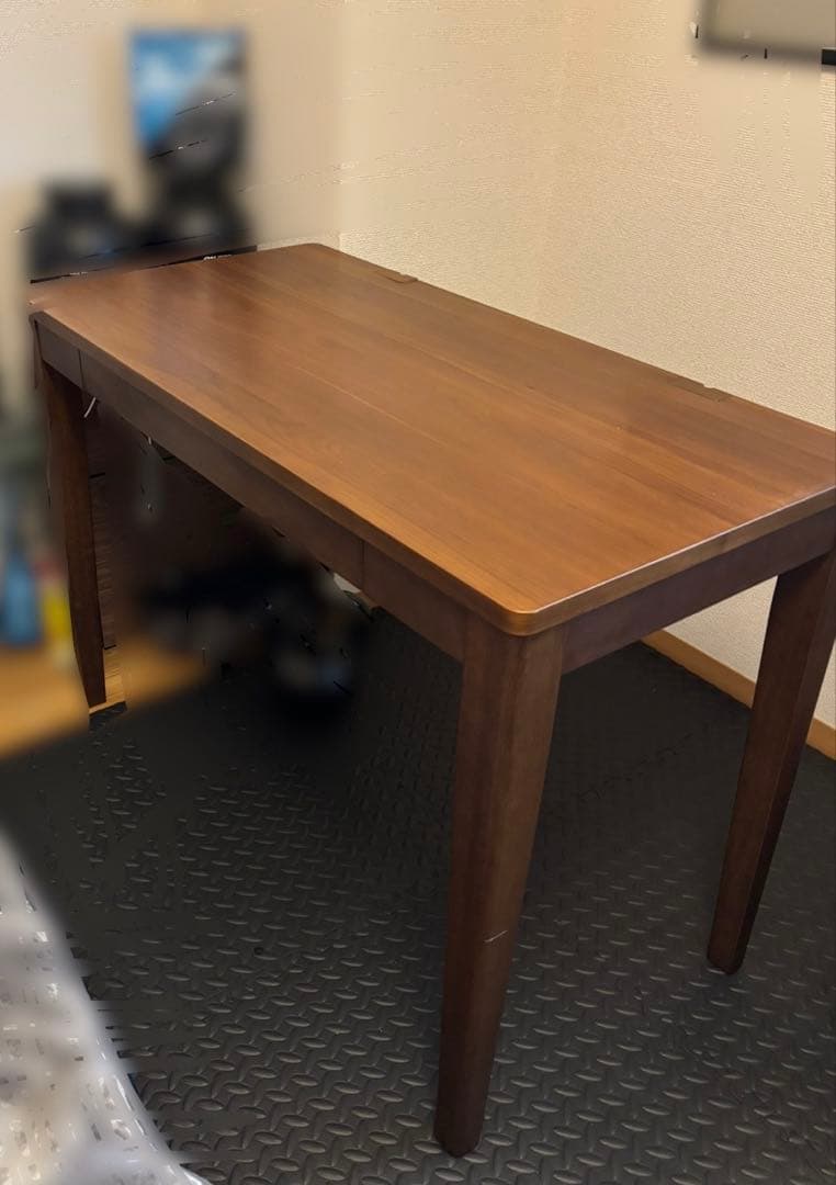 【4月末まで】奥行が選べるパソコンデスク　ダークブラウン　奥行き50 幅100