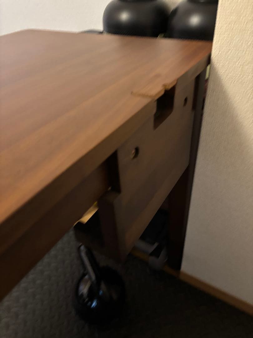 【4月末まで】奥行が選べるパソコンデスク　ダークブラウン　奥行き50 幅100