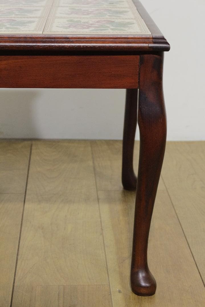 イギリス★タイル天板サイドテーブル★DemainCOLLECTION★木製家具★