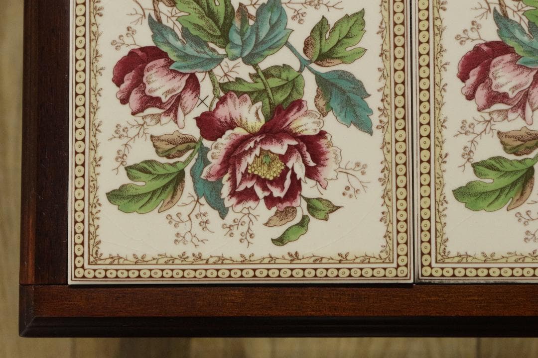 イギリス★タイル天板サイドテーブル★DemainCOLLECTION★木製家具★