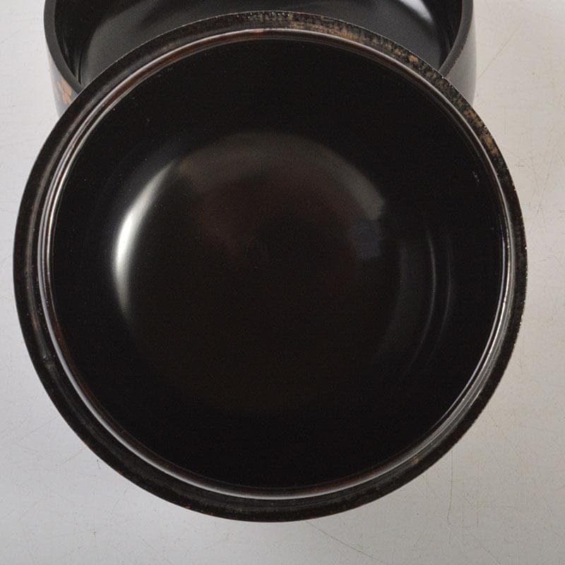 いさ　茶道具　秋草蒔絵　棗　時代箱付　V　6791