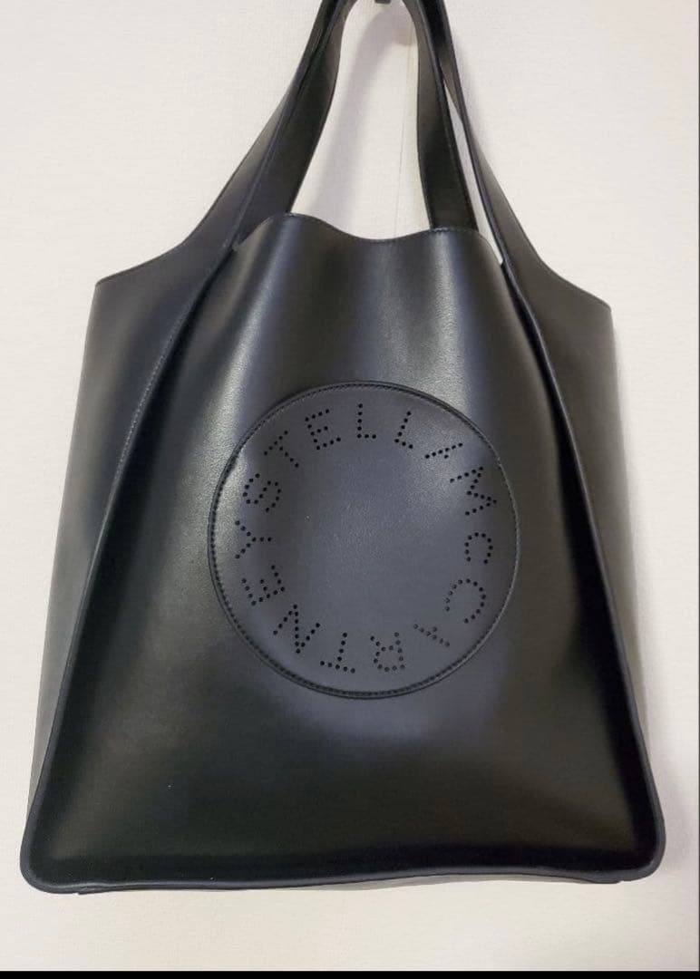 Stella McCartney スクエア ロゴトートバッグ ポーチ付 肩掛け