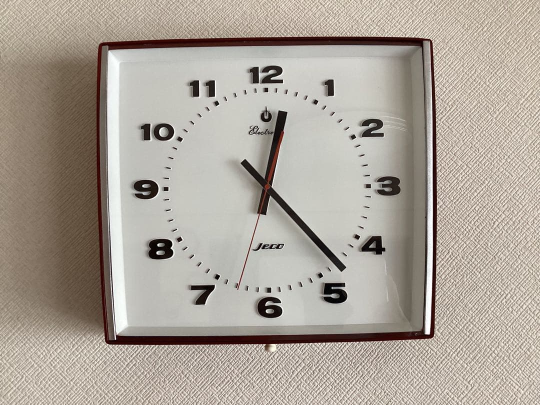 宇都宮Jeco(ジェコー)電池式音さ掛け時計　昭和40年代