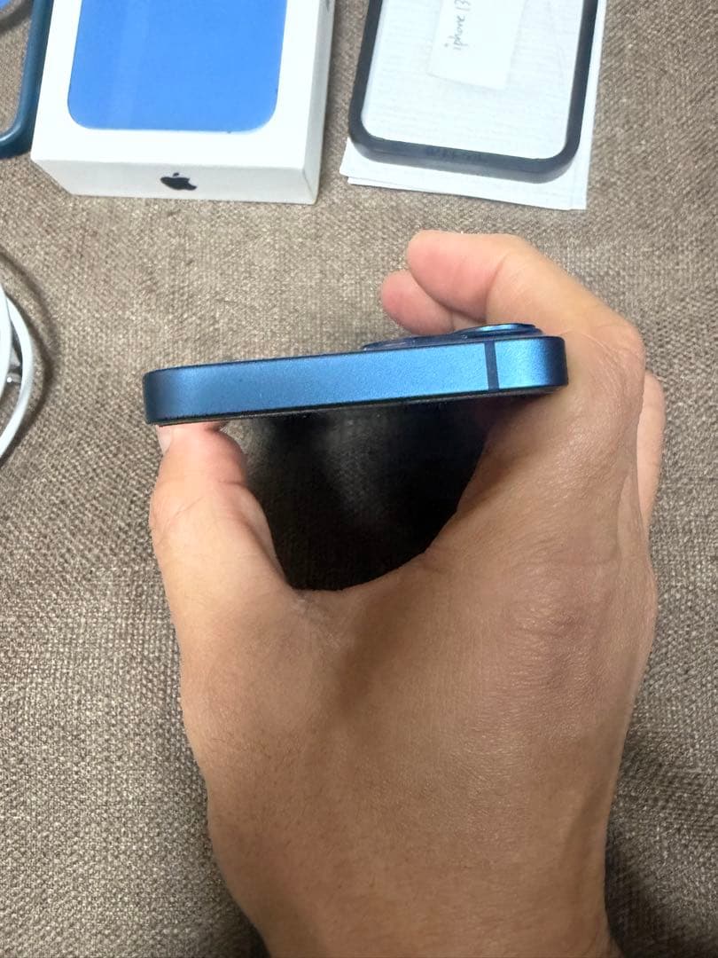 美品　iPhone13mini ブルー 128GB バッテリー92% おまけ付