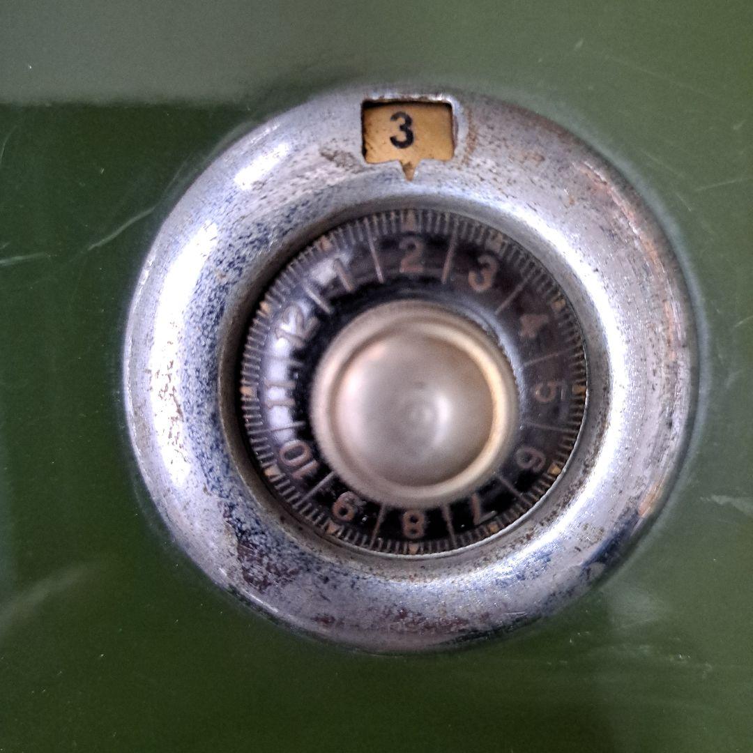 レトロ・アンティーク手提げ金庫 カギ付き