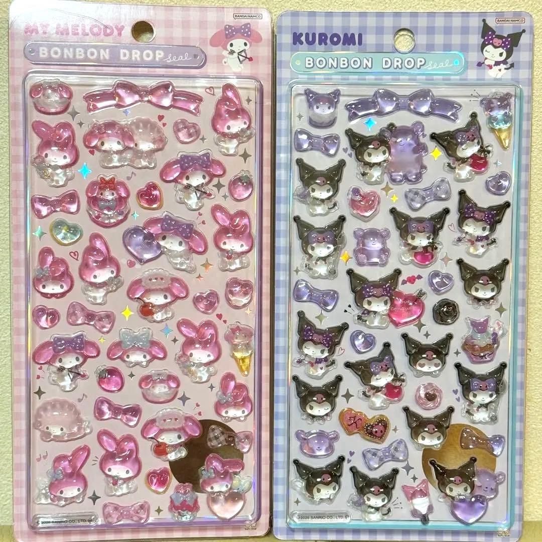 【正規品]ボンボンドロップシール❋サンリオ 第２弾❋コンプリート 8枚セット