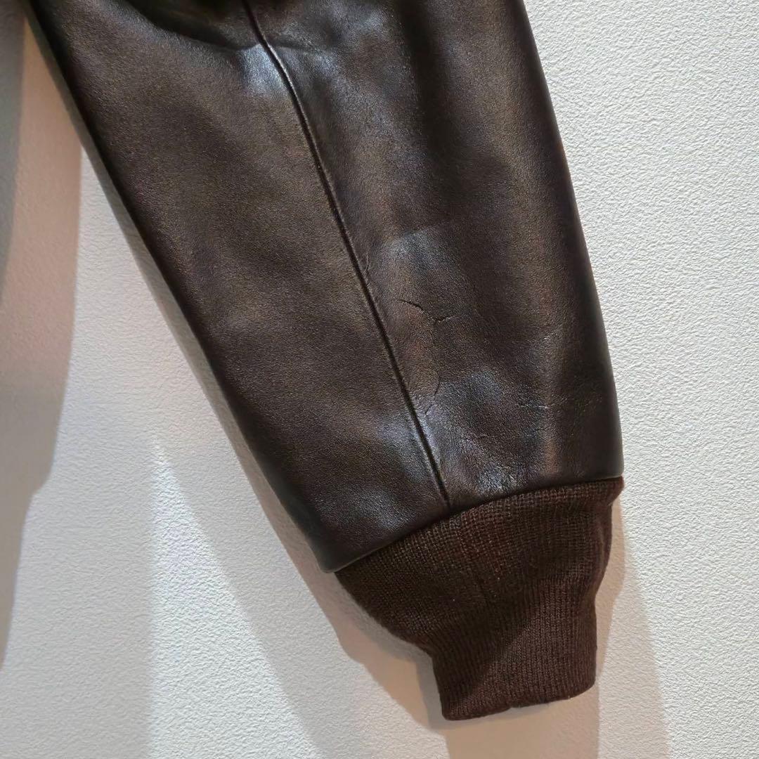 希少　本革　モーガン　メンフェスベル　A-2 フライトジャケット 40